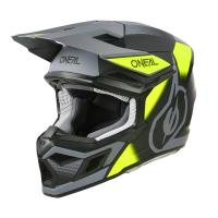 Oneal Шлем кроссовый 3Series Neon Vision V.24 серый/желтый в Санкт-Петербурге