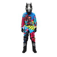 Grom Штаны кроссовые Fatbear LimeBlue в Санкт-Петербурге