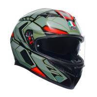 AGV Шлем K3 Decept Matt Black/Green/Red в Санкт-Петербурге