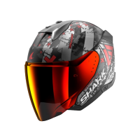 Shark Шлем Skwal I3 Jet Hellcat Mat Black/Chrome/Red в Санкт-Петербурге
