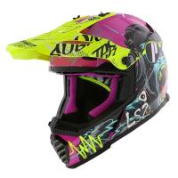 LS2 Шлем MX437 Fast II Mini Gorilla Purple-06 в Санкт-Петербурге