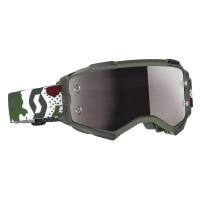 Scott Очки кроссовые Fury dark green/white silver chrome works в Санкт-Петербурге