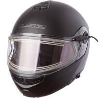 LS2 Мотошлем снегоходный FF325 Strobe Electric Snow Solid Черный Матовый в Санкт-Петербурге
