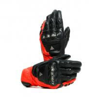 Dainese Перчатки кожаные 4-Stroke 2 Black/Fluo-Red в Санкт-Петербурге