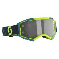 Scott Очки кроссовые Fury LS neon yellow/blue light sensitive grey works в Санкт-Петербурге