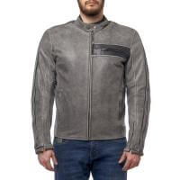 Moteq Куртка кожаная Defender grey в Санкт-Петербурге