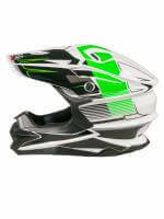 AIM Шлем кроссовый JK803 White/Green в Санкт-Петербурге