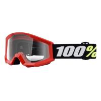 100% Очки детские Strata Mini Goggle Red/Clear Lens 2025 в Санкт-Петербурге