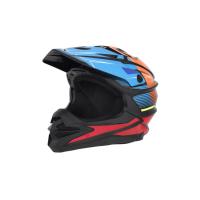 Desment Шлем кроссовый Raptor Black-Blue-Orange graphic в Санкт-Петербурге