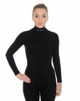 Brubeck Футболка женская дл.рукав Wool Merino 78% Черный в Санкт-Петербурге