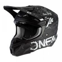 Oneal Шлем кроссовый 5Series Polyacrylite Черный/Белый в Санкт-Петербурге