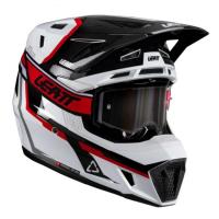 Leatt Шлем кроссовый  7.5 V26 White-Red + очки Velocity 4.5 в Санкт-Петербурге