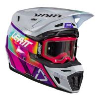 Leatt Шлем кроссовый 8.5 Pinata Teal V26 + очки Velocity 5.5 в Санкт-Петербурге