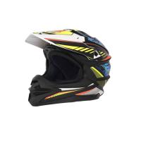 Desment Шлем кроссовый Raptor White-Yellow-Blue graphic в Санкт-Петербурге
