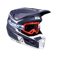 Leatt Шлем кроссовый 3.5 V26 Blue + очки Vizion 3.5 в Санкт-Петербурге