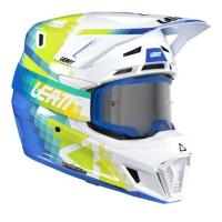 Leatt Шлем кроссовый  7.5 V26 Pixel Blue + очки Velocity 4.5 в Санкт-Петербурге