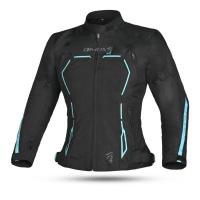 Dimox Мотокуртка текстиль Margo Women Black/Turquoise в Санкт-Петербурге