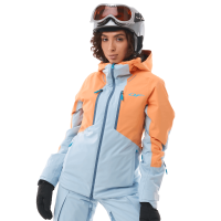 Dragonfly Куртка горнолыжная утепленная Gravity Woman 2025 Mock Orange-Light Blue в Санкт-Петербурге