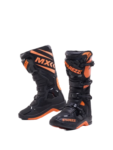 Starezzi Мотоботы Milano Black/Orange в Санкт-Петербурге