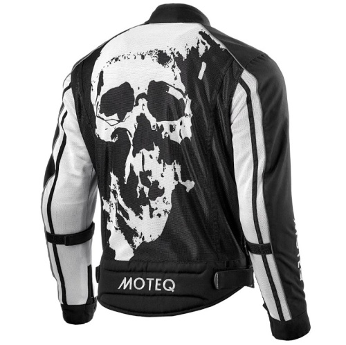 Moteq Мотокуртка текстильная сетка Rebel Черно-белая в Санкт-Петербурге