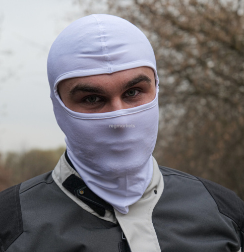 MotoLike Подшлемник Хлопок/Эластан Белый в Санкт-Петербурге