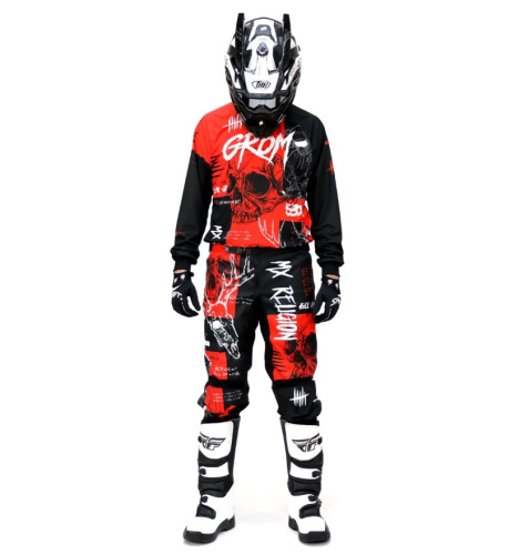 Grom Джерси + штаны MX Religion red в Санкт-Петербурге
