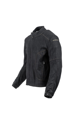 Hyperlook Мотокуртка джинсовая Lion denim Синий в Санкт-Петербурге