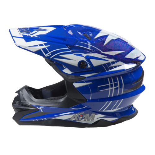 AiM Шлем кроссовый JK803S Blue/White в Санкт-Петербурге