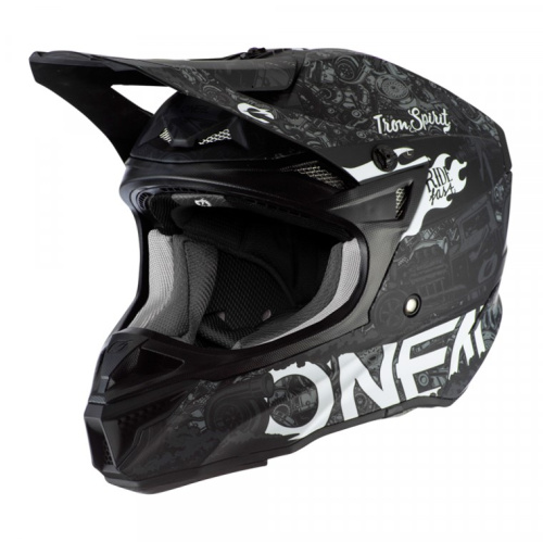 Oneal Шлем кроссовый 5Series Polyacrylite Черный/Белый в Санкт-Петербурге